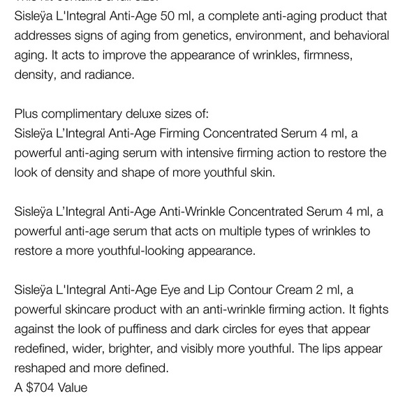 NWT Sealed, Authentic SISLEŸA L'INTEGRAL ANTI-AGE DISCOVERY PROGRAM - Picture 6 of 7